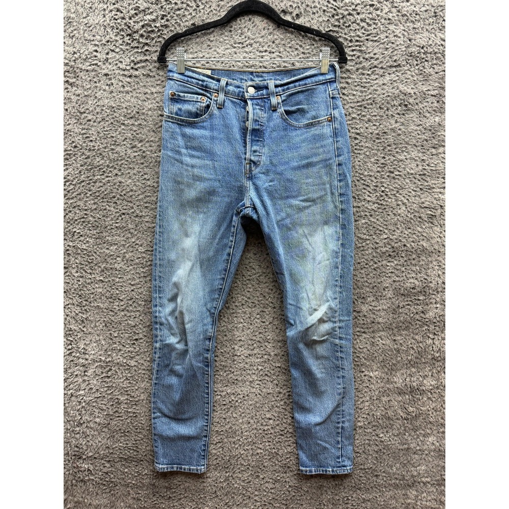 Levi's Stretch Button-Fly Skinny Denim Jeans Medium Wash Womens Size 27 x 30
